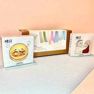 Kawaii sticker and washi tape set